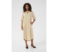 KAmilia 3/4 Sleeve Kaftan Midi Dress Striped Kaffe Grey 12