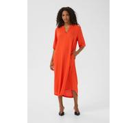 KAmilia 3/4 Sleeve Kaftan Midi Dress Striped Kaffe Red 12