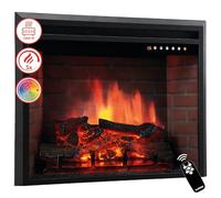 KAMINIO Electric Fireplace LUCA - Built-in Electric Fireplace with Heater, 3D Flame Effect, 12 Flame Colors, Remote Control (30 inch)