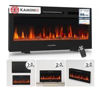 KAMINIO® Marlon PRO 36 Electric fire with heater and flame effect