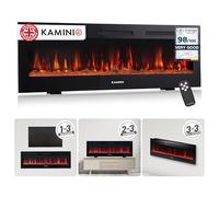 KAMINIO® Marlon PRO 60 Electric fire with heater and flame effect