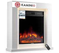 KAMINIO® Matti MODERN 32 White Electric fire and surround with heater