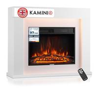 KAMINIO® Matti MODERN 38 White Electric fire and surround with heater