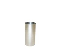 Kamino-Flam Ø 130 mm Enamelled Stove Pipe, approx. 250 mm Straight Length Chimney Pipe, Flue Pipe for Stoves, Corrosion Resistant Single Wall Pipe EN 1856-2 Standard, Silver