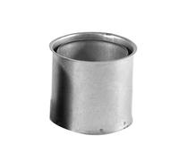 Kamino-Flam Double Wall Lining for Stove Pipes, Double Wall Chimney Pipe Ø 80 mm Diameter, Hot-dip Aluminised (FAL) Steel Double Wall Flue Pipe, Silver