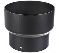 Kamino-Flam Stove Pipe Reducer Ø 150 mm to Ø 130 mm, Heat Resistant Senotherm Coating Chimney Pipe Reducer, Flue Adapter Joiner, Chimney Connection Pipe Reduction EN 1856-2 Standard, Black