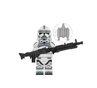 (Kamino) Star Wars Building Blocks Mini Figures Clone Trooper Company Soldiers Heavy Gun