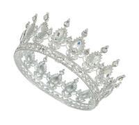 Kamirola - Baroque Queen Crown - Rhinestone Wedding Crowns and Tiaras for Women, pageant crowns for women,Princess Birthday Crown Crystal Bridal Crown. TR12, M, Alloy, Rhinestone, Crystal