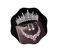 Kamirola Tiaras and Crowns for Women, Crystal Bridal Jewelry Set