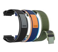 Kamita [3Pack] Sport Nylon Strap for Garmin Vivoactive 6/Vivoactive 5, Elastic Trail Loop Watchband for Women Men, Adjustable Braided Replacement Band for Garmin Venu 3/ 3S (Black+ArmyGreen+NavyBlue)