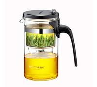 Kamjove Detachable Filter Glass Tea Pot 500ML，16.9OZ Borosilicate Heat Resistant Teapot
