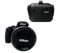 KamKorda Bag with P1100 4K Digital Compact Camera 16MP 1/2.3" BSI CMOS Sensor 125x Optical Zoom Lens Dual Detect Optical Vibration Reduction with Built-In Wi-Fi and Bluetooth