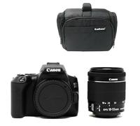 KamKorda Camera Bag + 250D DSLR Camera + 18-55 3.5 III Lens Black, 24.1 megapixels, APS-C / 22.3 x 14.9 mm CMOS sensor, Built-in WiFi/Bluetooth + 2 Year Warranty