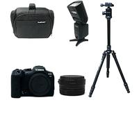 KamKorda Camera Bag, Adapter, Flash + R7 Mirrorless Digital Camera Body 32.5MP APS-C CMOS Sensor, 4K60 10-Bit Video + 2 Year Warranty