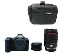 KamKorda Camera Bag + EF-EOS R mount adapter + EOS R5 Mark II Mirrorless Camera + RF 24-105mm f/4L IS USM Lens, 45MP Full-Frame Stacked BSI CMOS Sensor + 2 Year Warranty