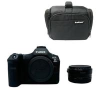 KamKorda Camera Bag + EF-EOS R mount adapter + EOS R5 Mark II Mirrorless Digital Camera Body Only, 45MP Full-Frame Stacked BSI CMOS Sensor, DIGIC Accelerator Processing + 2 Year Warranty
