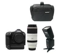 KamKorda Camera Bag+ Flash + R3 Mirrorless Digital Camera + RF 100-500mm f/4.5-7.1L IS USM Lens, 24MP Full Frame CMOS Sensor, DIGIC X Image Processor, 6K60 Raw 4K120 10Bit Video + 2 Year Warranty
