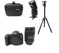 KamKorda Camera Bag + Flash + Tripod + 5D Mark IV DSLR Camera + EF 24-105mm f/4L IS II USM lens, 30.4MP Full-Frame CMOS Sensor, DIGIC 6+ Image Processor + 2 Year Warranty
