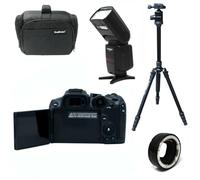 KamKorda Camera Bag, Flash, Tripod, Adapter + R7 Mirrorless Digital Camera Body 32.5MP APS-C CMOS Sensor, 4K60 10-Bit Video + 2 Year Warranty