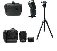 KamKorda Camera Bag + Flash + Tripod + R3 Mirrorless Digital Camera + Adapter + RF 24-105mm f/4-7.1 24MP Full Frame CMOS Sensor, DIGIC X Image Processor, 0 Bit Internal Video Vertical Grip