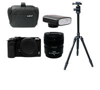 KamKorda Camera Bag + Flash + Tripod + Z30 Body, Z DX 12-28mm f/3.5-5.6 PZ VR Lens, 20.9MP DX-Format CMOS Sensor, UHD 4K30p, Vlogging-Optimized Design, Face Detection + 2 Year Warranty