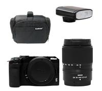 KamKorda Camera Bag + Flash + Z30 Body, Z DX 18-140mm f/3.5-6.3 VR Lens, 20.9MP DX-Format CMOS Sensor, UHD 4K30p, Vlogging-Optimized Design, Face Detection + 2 Year Warranty