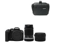 KamKorda Camera Bag + R10 Mirrorless Camera + RF-S 18-150 f/3.5-6.3 IS STM + R Adapter, 24.2MP APS-C CMOS Sensor, 4K Video + 2 Year Warranty