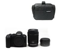 KamKorda Camera Bag + R6 Mark II Mirrorless Digital Camera Body + RF 24-105 f/4-7.1 IS STM Lens + R Mount Adapter, 24.2MP Full-Frame CMOS Sensor, 4K60 10-Bit Internal Video + 2 Year Warranty