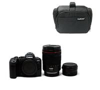 KamKorda Camera Bag + R6 Mark II Mirrorless Digital Camera Body + RF 24-105 f/4L Lens + R Mount Adapter, 24.2MP Full-Frame CMOS Sensor, 4K60 10-Bit Internal Video + 2 Year Warranty
