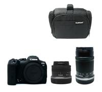 KamKorda Camera Bag + R7 Mirrorless Camera + RF-S 18-45mm + RF-S 55-210mm STM lens, 32.5MP APS-C CMOS Sensor, 4K60 10-Bit Video + 2 Year Warranty