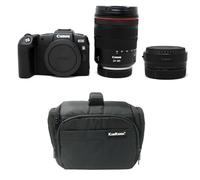 KamKorda Camera Bag + RP Mirrorless Digital Camera Body + RF 24-105mm f/4L IS Lens + EF R mount adapter, 26.2MP Full-Frame CMOS Sensor DIGIC 8 Image Processor + 2 Year Warranty