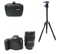 KamKorda Camera Bag + Tripod + 5D Mark IV DSLR Camera + EF 24-105mm f/4L IS II USM lens, 30.4MP Full-Frame CMOS Sensor, DIGIC 6+ Image Processor + 2 Year Warranty