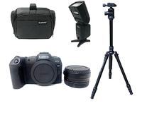 KamKorda Camera Bag + Tripod + Flash + R8 Mirrorless Digital Camera Body + Adapter, 32.5MP APS-C CMOS Sensor, 4K60 10-Bit Video + 2 Year Warranty