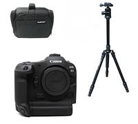 KamKorda Camera Bag + Tripod + R3 Mirrorless Digital Camera + Adapter ] 24MP Full Frame CMOS Sensor, DIGIC X Image Processor 6K60 Raw 4K120 10Bit Internal Video Vertical Grip Professional Photographer