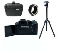 KamKorda Camera Bag, Tripod, R7 Mirrorless Digital Camera Body, Adapter, 32.5MP APS-C CMOS Sensor, 4K60 10-Bit Video + 2 Year Warranty