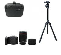 KamKorda Camera Bag + Tripod + RP Mirrorless Digital Camera Body + RF 24-105mm f/4L IS Lens + EF R mount adapter, 26.2MP Full-Frame CMOS Sensor DIGIC 8 Image Processor