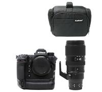 KamKorda Camera Bag + Z9 Mirrorless Digital Camera Body + Z 100-400mm f/4.5-5.6 VR S Lens, 45.7MP FX-Format Stacked CMOS Sensor, EXPEED 7 Image Processor, 8K30p and 4K120p Video + 2 Year Warranty