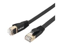 KamKorda Cat 7 Flat Ethernet Cable 5m 16ft | High Speed 600MHz Bandwidth 10Gbps Data Transmission Online Gaming Server Application Video Streaming | RJ45 Universal Compatibility Durable