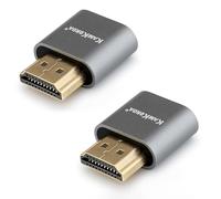 KamKorda HDMI Dummy Plug 4K, HDMI Connector, Modulator Headless Ghost BTC Crypto Mining Miner Emulator for Monitors - 2 Pack