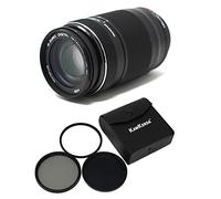 KamKorda Lens Filter Kit 58mm + Olympus M.Zuiko Digital ED 75-300mm f/4.8-6.7 II, Micro Four Thirds System, Movie & Still Compatible AF System, ZERO Lens Coating + 2 Year Warranty