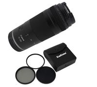 KamKorda Lens Filter Kit 58mm + RF 75-300mm f/4-5.6 Camera Lens: Versatile wide-to-short telephoto zoom range, Compatible with Canon Mirrorless Cameras - 2 Year Warranty