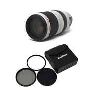 KamKorda Lens Filter Kit 77mm + EF 100-400mm f/4.5-5.6L IS II USM Camera Lens, Aperture Range: f/4.5 to f/38, Air Sphere Coating, Detachable, Rotatable Tripod Collar + 2 Year Warranty