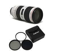KamKorda Lens Filter Kit 77mm + EF 70-200mm f/2.8L IS III USM Camera Lens,EF-Mount Lens/Full-Frame Format, Aperture Range: f/2.8 to f/32, Air Sphere Coating + 2 Year Warranty