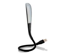 KamKorda USB Light, Portable LED Desk Lamp, Dimmable Touch Lamp for Laptop, Flexible USB Lamp for Reading, Work, Night Lighting, Black