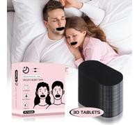 KAMLO SleepTape Mouth Tape(Black),Mouth Tape for Sleeping, Anti-Snoring and Nasal Breathing Aid,Improved Nasal Breathing,Strong Comfortable Adhesion(30 Strips)