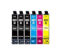 Kamo 603XL Printer Cartridges Multipack Compatible with Epson 603 603XL Ink Cartridge Expression Home XP-2100 XP-2105 XP-3100 XP-3105 XP-4100 XP-4105; Workforce WF-2810 WF-2830 WF-2835 WF-2850