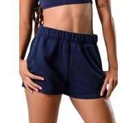 Kamo Fitness CozyTech Sweat Shorts Women High Waisted Lounge Comfy Casual with Pockets, Dark Iris, S
