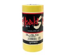 KAMOI Masking Tape (5 Rolls) 24mmx18M Kabuki-S (Japan Import)