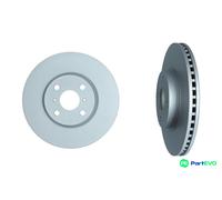KAMOKA FRONT 2 X BRAKE DISC 103563 FOR TOYOTA