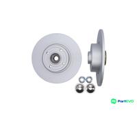 KAMOKA REAR 2 X BRAKE DISC 1031136 FOR RENAULT